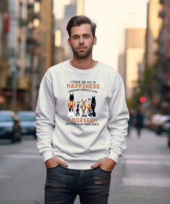 Alternative view of I Found The Key To Happiness Surround Yourself With Horses Sweatshirt Horse Riding Lovers Gifts