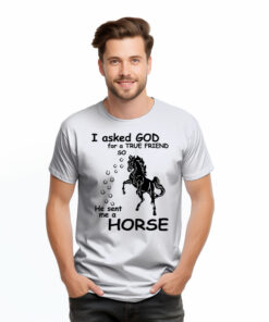 I Found The Key To Happiness Surround Yourself With Horses T-Shirt Horse Riding Lovers Gifts