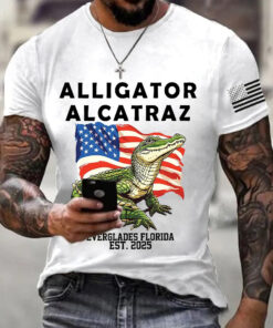 Alligator Alcatraz Shirt Funny Florida Everglades Dark Humor Tee shirt Gift Ideas For Husband - Homegiftaura