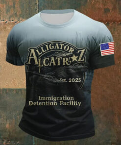 Alligator Alcatraz T-shirt Best Gifts For Husband - Homegiftaura