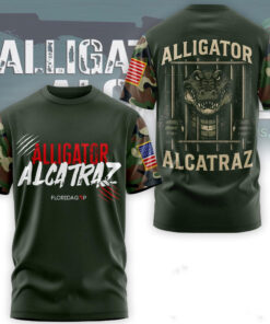 Alligator Alcatraz T-Shirt Camo American Flag Alligator Alcatraz Merch Shirts For Sale - Homegiftaura