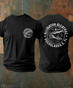 Alligator Alcatraz T-Shirt EST 2025 Florida Everglades Alligator Alcatraz Merch Apparel - Homegiftaura