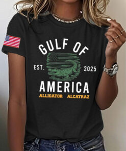 Alligator Alcatraz T-Shirt Gulf Of America EST 2025 Trump Alligator Alcatraz Shirts For Sale - Homegiftaura