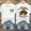 Alligator Alcatraz V-Neck Shirt Women's Trump Florida Everglades EST 2025 Merch Clothing - Homegiftaura