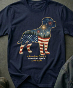 America 250th Freedom Crew Dog Shirt Patriotic USA Flag Labrador Clothes Gift For Dog Lovers - Homegiftaura