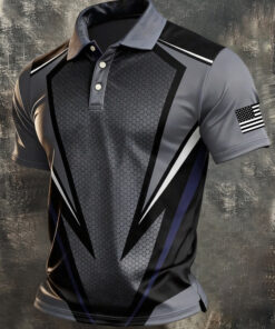 American Flag Polo Shirt 4Th Of July Clothing Men'S Gift For Militar - Homegiftaura