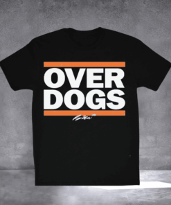 Bo Nix Denver Broncos Overdogs Signature T-Shirt Bo Nix Merch Football Clothing Gifts For Fans - Homegiftaura