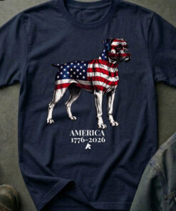 Boxer Dog America 1776 2026 Shirt Patriotic Dog Lover Shirt 250 Years Of Freedom Gift Ideas - Homegiftaura