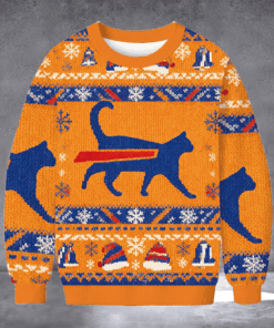 Cat Buffalo Bills Ugly Christmas Sweater Winter Clothing Xmas Gifts For Buffalo Bills Fans - Homegiftaura