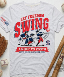 Chicago White Sox Americas 250th T-Shirt White Sox Baseball Merch Gift For Mom - Homegiftaura