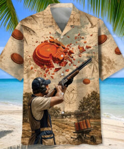 Clay Pigeon Shooting Hawaiian Shirt Skeet Shooting Clay Shooting Sport Merch Gift For Coach Life - Homegiftaura