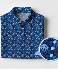 Dachshund Dog Pattern Golf Polo Shirt Dachshund And Golf Clothing Gifts For Dog Lovers - Homegiftaura