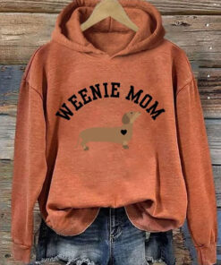 Dachshund Hoodie Weenie Mom Shirt Funny Dachshund Wiener Dog Lover Gift For Her - Homegiftaura