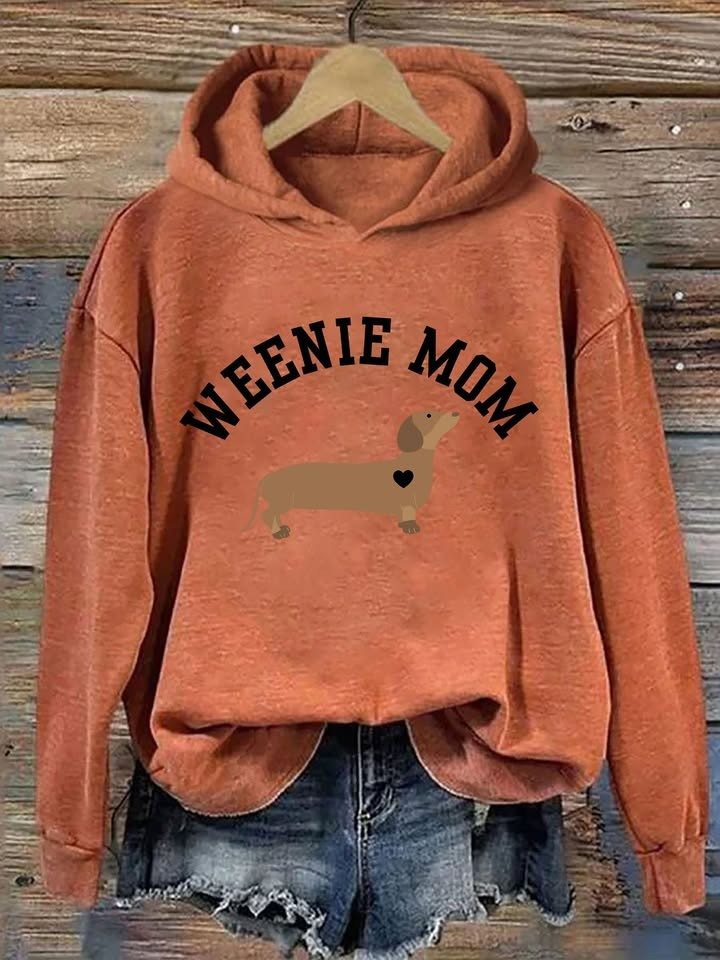 Dachshund Hoodie Weenie Mom Shirt Funny Dachshund Wiener Dog Lover Gift For Her - Homegiftaura