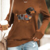Dachshund Women's Sweatshirt Clothes For Humans Themed Cute Sausage Dog Gifts For Her - Homegiftaura