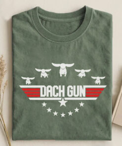 Dog Dachshund Top Dog Dach Gun T-shirt Best Fans Gear Gift For Movie Lovers - Homegiftaura