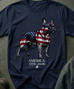 French Bulldog Iron And Stripes Shirt Independence Day Apparel Gift For Dog Lovers - Homegiftaura