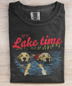 It S Lake Time Labrador Dog T-Shirt Dog Lover Clothing Gift For Beach Day - Homegiftaura