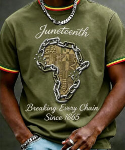 Juneteenth Breaking Every Chain Shirt Black History Freedom Day African Pride Merch Gift Ideas - Homegiftaura