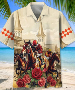 Kentucky Derby Horse Racing Hawaiian Shirt Horse Racing Merch Gift For Sports Mom - Homegiftaura