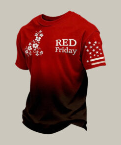 RED Friday Until They All Come Home T-Shirt Remember Everyone Deployed Clothes Present For Father - Homegiftaura
