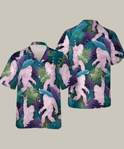 Tropical Dream Bigfoot Hawaiian Shirt Dreaming Bigfoot Graphic Shirt Best Gift For Brothers - Homegiftaura