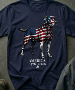 USA Flag Lab Iron And Stripes Shirt American 250 Years Birthday Gift For Men - Homegiftaura