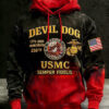 USMC Devil Dogs Marines 250Th Anniversary 1775 2025 Hoodie Marine Corps Veteran Clothing - Homegiftaura