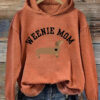 Weenie Mom Hoodie Cute Dachshund Dog Mom Hoodie Sausage Dog Christmas Gifts For Her - Homegiftaura