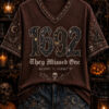 1692 They Missed One 42 5195 N 70 8967 W V-Neck Shirt Halloween Spooky Clothing Ideas Gift