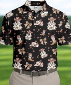 5 Coquette Halloween Polo Shirt Spooky Cowboy Boots Apparel Halloween Gifts For Him