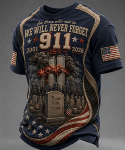 9 11 Patriot Day T-Shirt 25th Anniversary Memorial Clothing Gift Ideas For Him