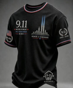 9 11 Patriot Day T-Shirt Never Forget Clothing Twin Towers Memorial Gifts