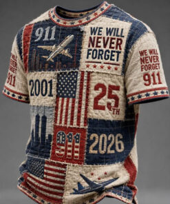 9 11 Patriot Day T-Shirt We Will Never Forget Clothes Gifts For Men