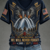 9 11 Patriot Day V-Neck T-Shirt We Will Never Forget Merch Gift Ideas For Wife