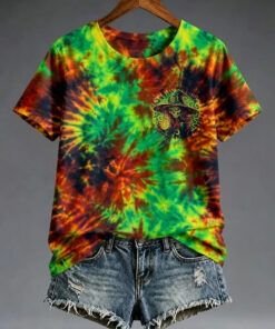 A Wee Bit Wicked Tie Dye T-Shirt Halloween Witch Womens Clothes Gifts For Best Friend