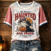 All American Haunted 1776 T-Shirt Halloween Patriotic Womens Merch Spooky Gifts For Sister