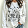 Always Throw Spilled Salt Over Sweatshirt Witchy Woman Clothing Halloween Outfit Gifts