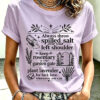Always Throw Spilled Salt Over T-Shirt Halloween Magic Womens Merch Spooky Season For Her