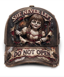 Annabelle Merch She Never Left Horror Movie Baseball Hat Halloween Gifts For Husband