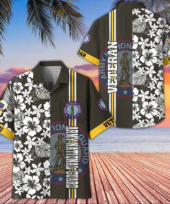 Army National Guard Veteran Hawaiian Shirt Hibiscus Aloha Shirt Veterans Day Gifts - Homegiftaura
