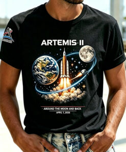 Artemis 2 Lunar Mission T-Shirt Orion Spacecraft Launch Merch Collector Gift For NASA Geeks - Homegiftaura