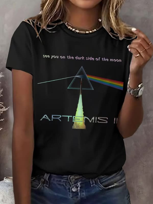 Artemis II NASA Space Mission 2026 Shirt See You On The Dark Side Of The Moon Merh Gift Ideas - Homegiftaura