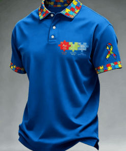 Autism Awareness Polo Shirt Different Is Beautiful Clothing Support Gift - Homegiftaura