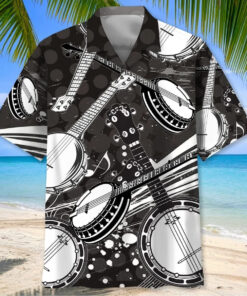 Banjo Hawaiian Shirt Men's Aloha Shirt Related Best Gifts For Banjo Players Lovers - Homegiftaura
