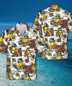 Baseball Banana Hawaiian Shirt Funny Banana Summer Beach Aloha Shirt Fan Merch - Homegiftaura