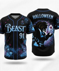 Beast Halloween Baseball Jersey Beast Merch Unique Gift For Husband Birthday