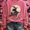 Breast Cancer Awareness Month 2026 Merch Halloween Witch Sweatshirt Cancer Survivor Gift