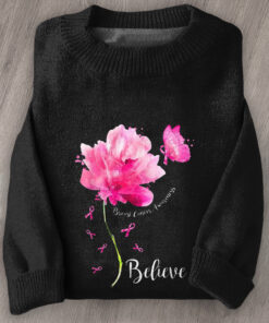 Breast Cancer Awareness Sweater Breast Cancer Support Apparel For Her - Homegiftaura