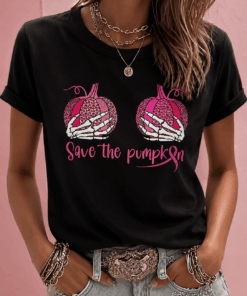 Breast Cancer Awareness T-Shirt Breast Cancer Awareness Graphic Tee For Her - Homegiftaura